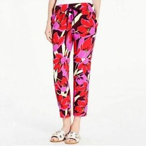 Kate Spade | Floral Tie Waist‎ Tapered Leg Pants Size 4